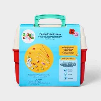 Gigglescape Family Fish & Learn Educational Fishing Game Set - Thumbnail 3