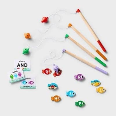 Gigglescape Family Fish & Learn Educational Fishing Game Set - Thumbnail 2