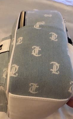 Juicy Couture Besteseller Rosie Mini Backpack Gothic Denim White JC Logo NWT - Thumbnail 6