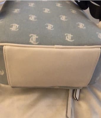 Juicy Couture Besteseller Rosie Mini Backpack Gothic Denim White JC Logo NWT - Thumbnail 5