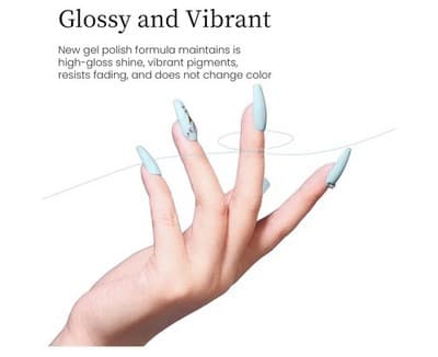 💙 MAYCHAO Sky Blue Gel Nail Polish – 15ml (NEW) - Thumbnail 3