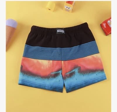 BRISIRA Boys Swim Trunks Bathing Suit Compression Boxer Brief Liner Swim 10-12 - Thumbnail 2
