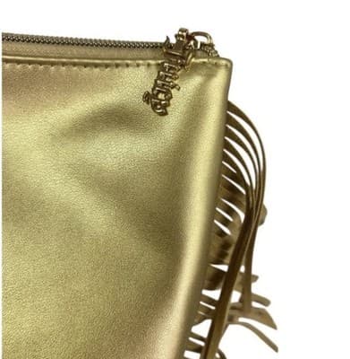 ✨ Juicy Couture Gold Fringe Makeup Pouch – Rhinestone Logo – NWT ✨ - Thumbnail 3