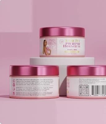 🐾 Paris Hilton ICONIC PET Paw Repair Hydra-Cream – Fragrance Free (4 fl oz - Thumbnail 2