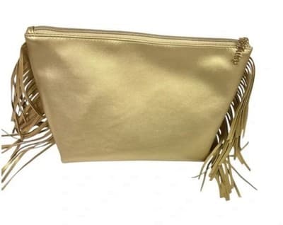 ✨ Juicy Couture Gold Fringe Makeup Pouch – Rhinestone Logo – NWT ✨ - Thumbnail 2