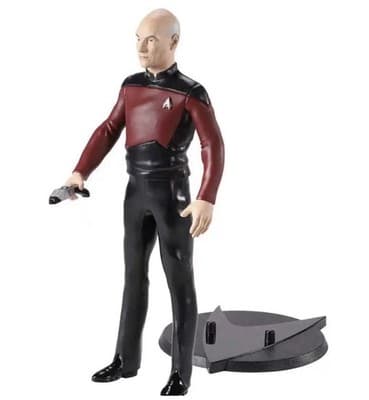 NOBLE COLLECTION BENDYFIGS STAR TREK Captain Picard 7" Action FIGURE - Thumbnail 3