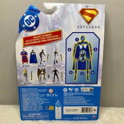 Spin Master DC Studios Superman 4-Inch Action Figure with Collect to Build Piece - Thumbnail 3