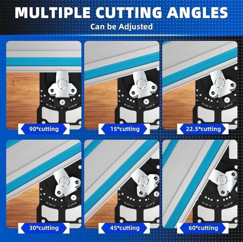 GOINGMAKE Guide Rail Angle Stop Square for Circular Saw Track - Thumbnail 5