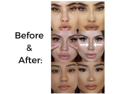 ✨ Katelia Beauty Nose Contour Makeup Brush – Dual-Ended U-Shaped Precision Brush - Thumbnail 9