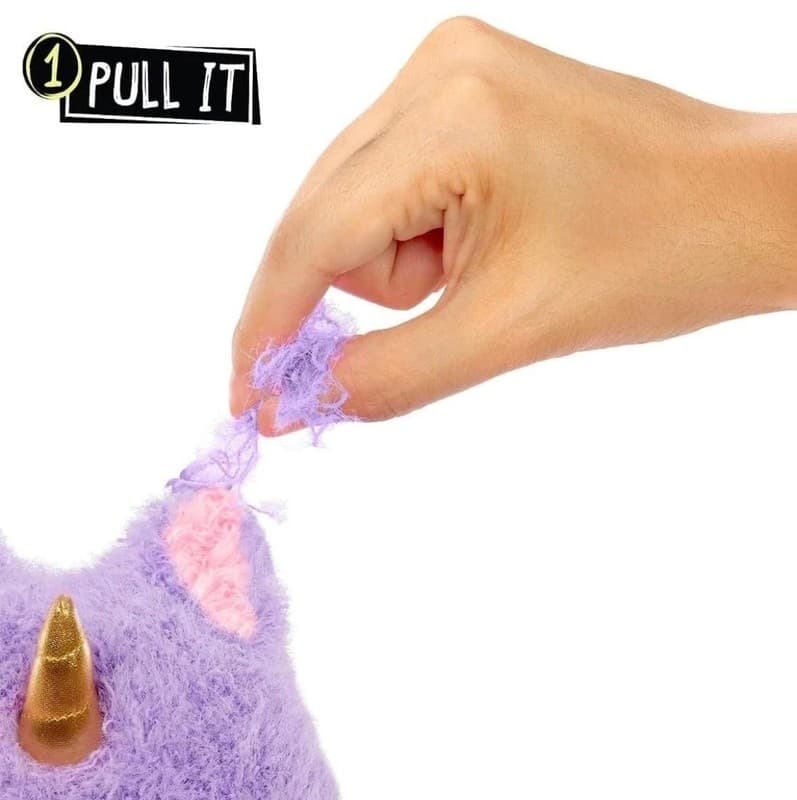 Fluffie Stuffiez Unicorn Plush Toy with Storage Pouch - Thumbnail 3