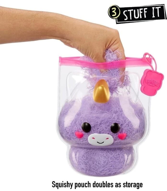 Fluffie Stuffiez Unicorn Plush Toy with Storage Pouch - Thumbnail 5