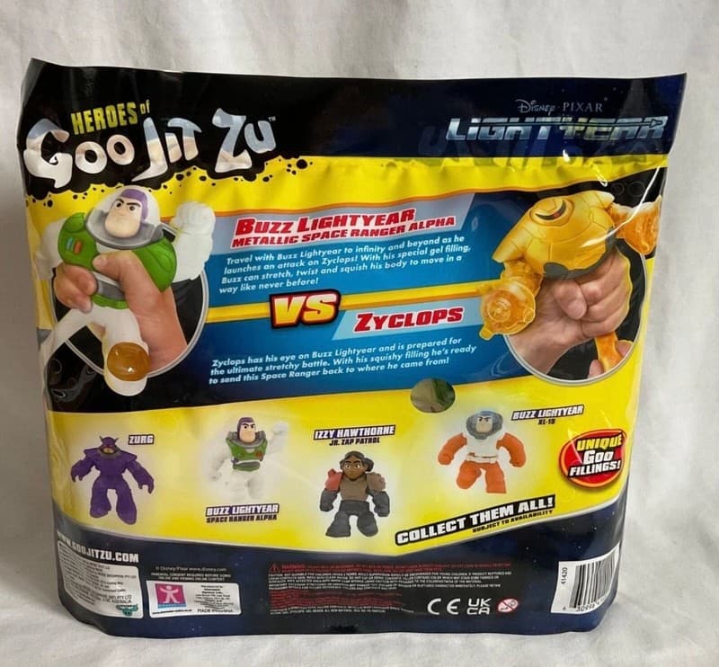 Heroes of Goo Jit Zu Disney Pixar Lightyear Buzz Lightyear vs Zyclops Versus Pac - Thumbnail 2