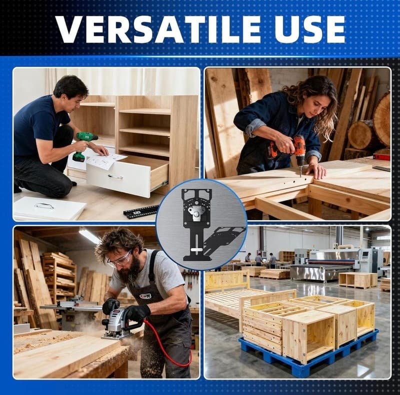 GOINGMAKE Guide Rail Angle Stop Square for Circular Saw Track - Thumbnail 9