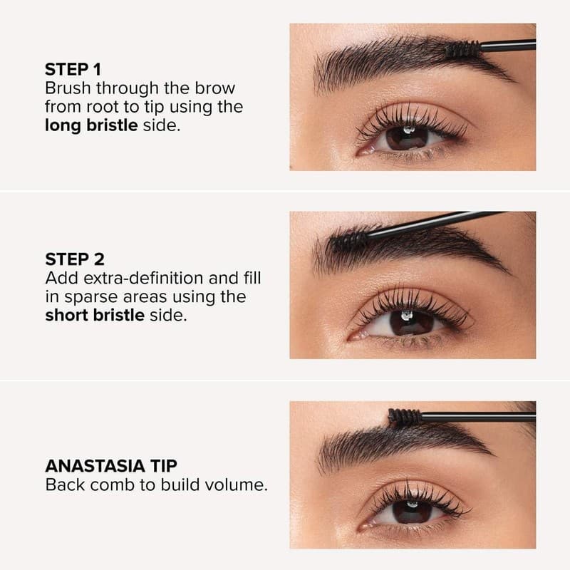 Anastasia Beverly Hills Brow Sculpt Volumizing & Tinted Eyebrow Gel - Dark Brown - Thumbnail 4