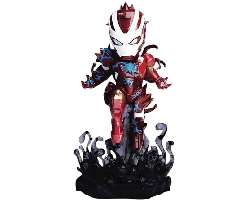 Beast Kingdom Marvel Spider-Man Maximum Venom MEA-018 Venomized Iron Man Figure - Thumbnail 7