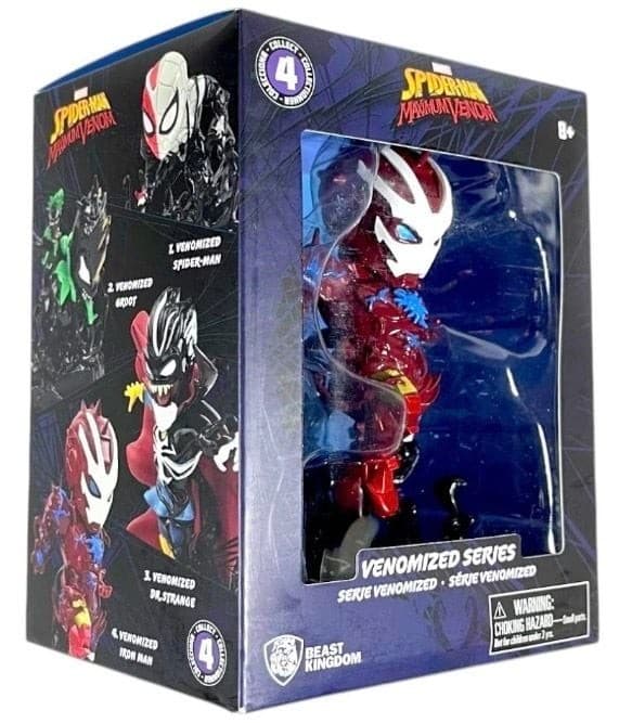 Beast Kingdom Marvel Spider-Man Maximum Venom MEA-018 Venomized Iron Man Figure - Thumbnail 2