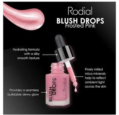 Rodial Blush Drops Liquid Blush Frosted Pink Full Size 0.5 oz - Thumbnail 2
