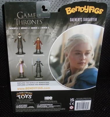 GAME OF THRONES - DAENERYS TARGARYEN - BENDYFIGS ACTION FIGURE NOBLE COLLECTION - Thumbnail 2