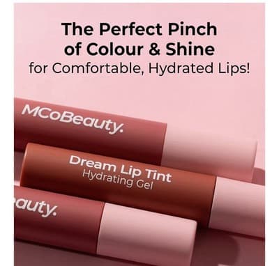 MCoBeauty Dream Lip Tint Hydrating Gel - Nude Mauve, Long-Lasting, Semi-Matte, - Thumbnail 5