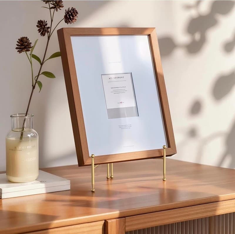 Gold Adjustable Metal Plate Holder Stand, 12 Inch Decorative Easel Display for P - Thumbnail 5