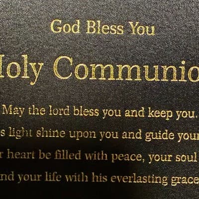 God Bless You Holy Communion Empty Keepsake Presentation Gift Box - Thumbnail 2