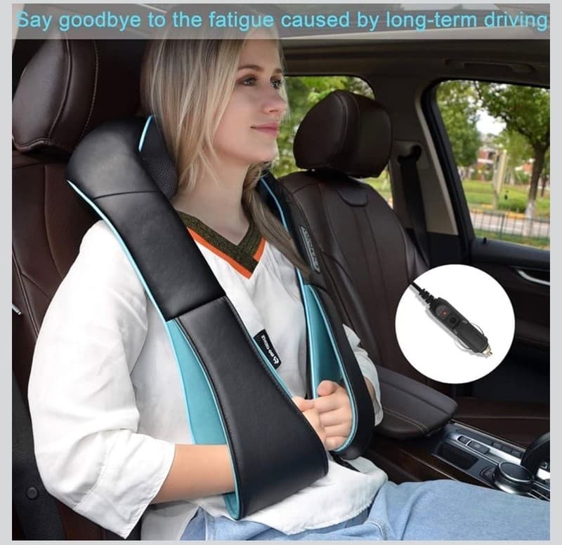 Mo Cuishle Shiatsu Neck and Shoulder Massager with Heat - 8 Deep Kneading Nodes - Thumbnail 6