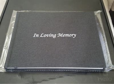 Heilo~ Funeral Guest Book for Memorial & Funeral Services– In Loving Memory NEW - Thumbnail 5