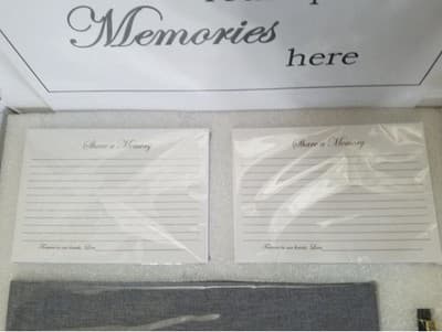 Heilo~ Funeral Guest Book for Memorial & Funeral Services– In Loving Memory NEW - Thumbnail 9
