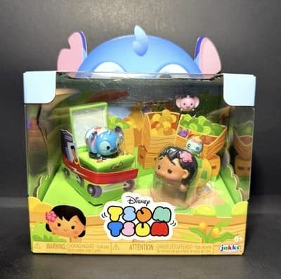 2024 JAKKS DISNEY TSUM TSUM LILO & STITCH STORY MOMENT PLAYSET