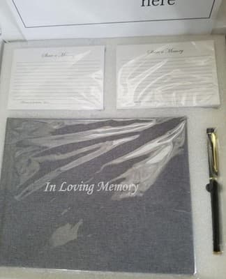 Heilo~ Funeral Guest Book for Memorial & Funeral Services– In Loving Memory NEW - Thumbnail 7
