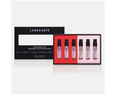 6pc Lake & Skye Discovery Set ~11 11 Perfume Echo Lake Santal Gray Saffron Cote - Thumbnail 3