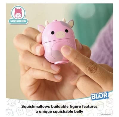 BLDR Squishmallows Squishbrik Patty's Farmers Market Patty Cow Building Set NIB - Thumbnail 4
