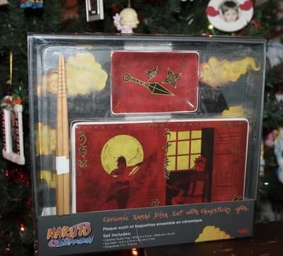Naruto Shippuden Exclusive Ninja Scroll Sushi Set - New!