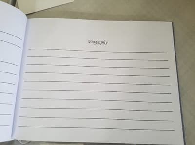 Heilo~ Funeral Guest Book for Memorial & Funeral Services– In Loving Memory NEW - Thumbnail 6