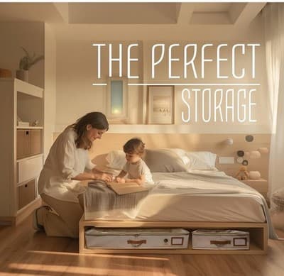 XL Underbed Storage Containers with See-Through Zip Lid, Thick Metal Zippers - Thumbnail 2