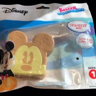 Disney The Original Kawaii Squeezies Series 1 Mickey Mouse Toast Squishy