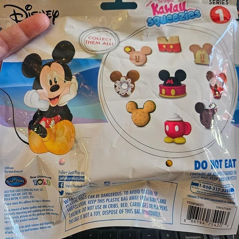 Disney The Original Kawaii Squeezies Series 1 Mickey Mouse Burger Squishy - Thumbnail 3