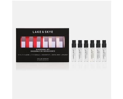 6pc Lake & Skye Discovery Set ~11 11 Perfume Echo Lake Santal Gray Saffron Cote - Thumbnail 4