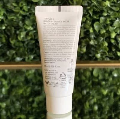 TonyMoly Wonder Ceramide Mochi Water Cream-Travel Size 0.50 fl oz/15ml-Sealed - Thumbnail 2