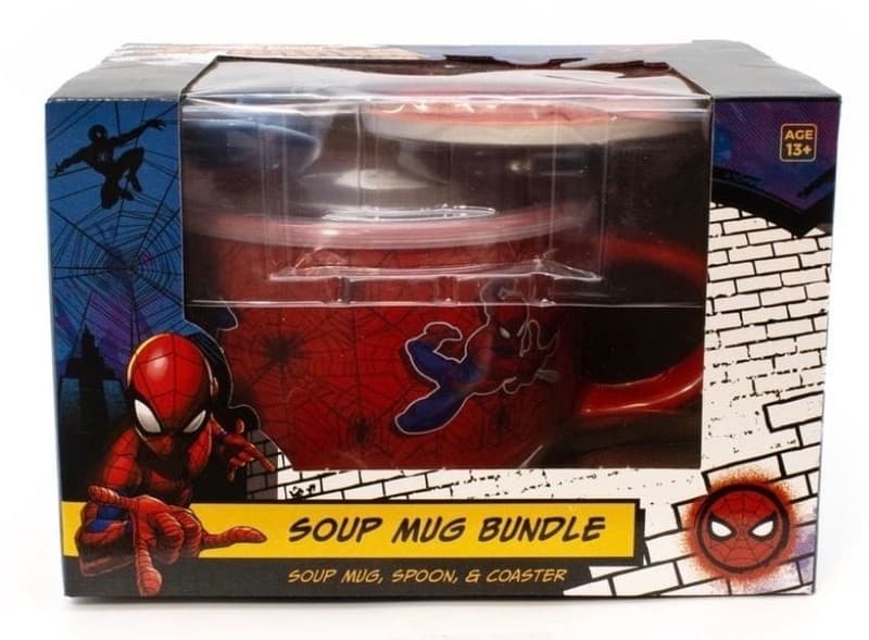 Marvel Spider-Man Soup Mug Bundle with Spoon and Coaster - Thumbnail 6