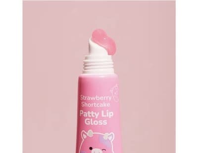 TONYMOLY X Squishmallows Patty Key Chain Lip Gloss STRAWBERRY SHORTCAKE Pink NIB - Thumbnail 4