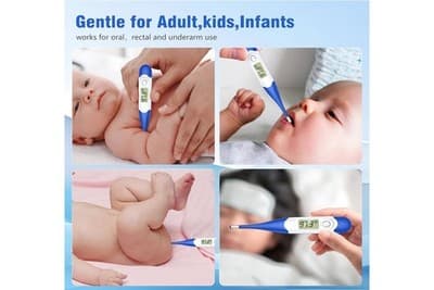Thermometer for Adults with 10 Seconds Fast Reading, Digital Oral Thermometer - Thumbnail 2