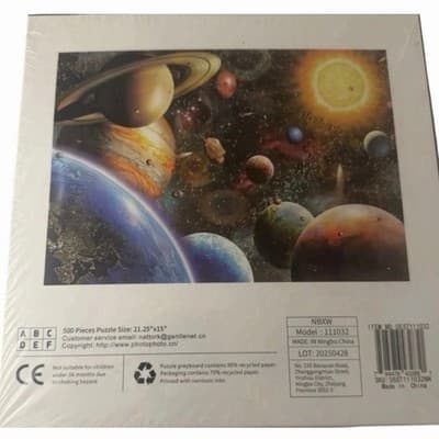 Nattork Planets in Space 500-Piece Jigsaw Puzzle - Thumbnail 2
