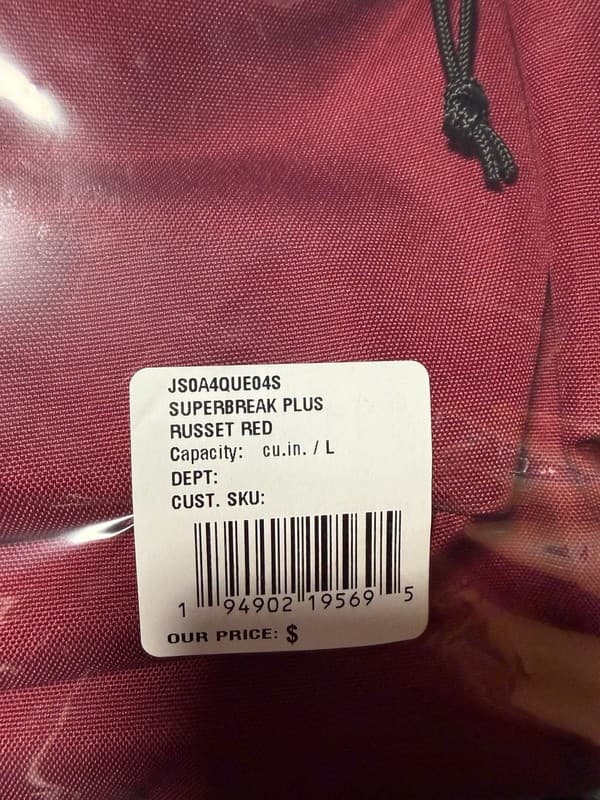 JanSport SuperBreak Plus Backpack in Russet Red - Thumbnail 8