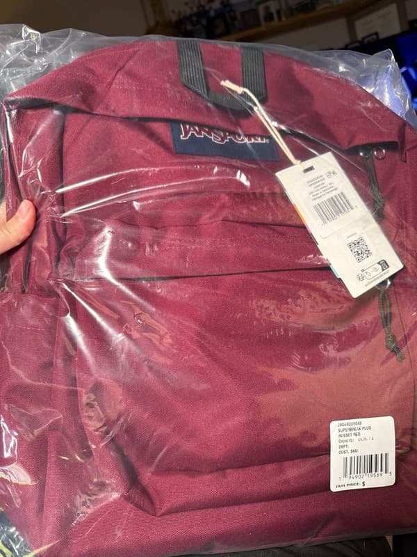 JanSport SuperBreak Plus Backpack in Russet Red - Thumbnail 6