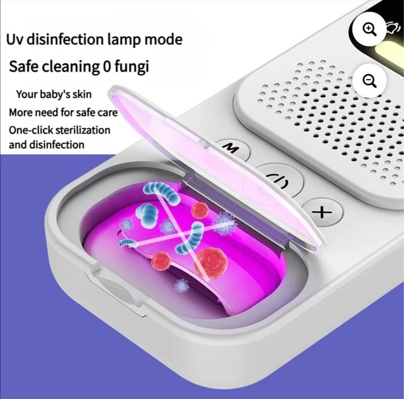 Wireless Bedwetting Alarm for Kids with UV Disinfection, White Noise, and Night - Thumbnail 11