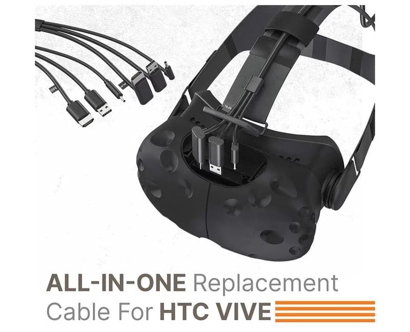 Skywin HTC Vive 3 in 1 Cable Compatible HTC Vive Cable Replacement Cable for HTC - Thumbnail 6