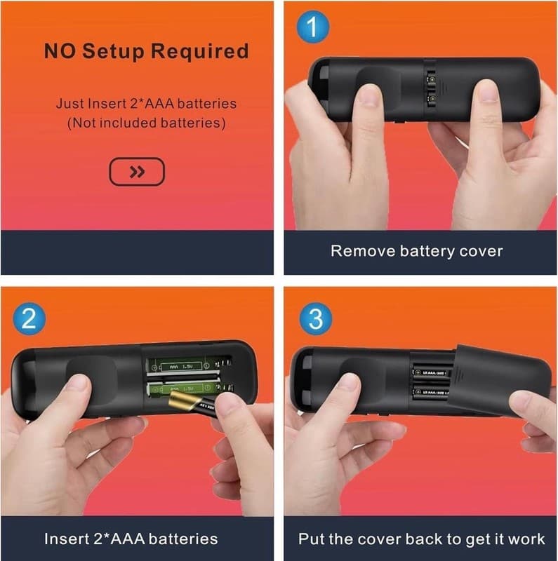 Universal Infrared Replacement Remote Control for Roku TV - Thumbnail 6