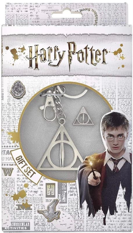 Harry Potter Deathly Hallows Keychain and Pin Gift Set - Thumbnail 2