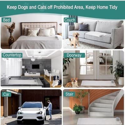 SEERWAY Pet Training Mat, Small 22"x14" Static and Tone Deterrent Mat for Dogs a - Thumbnail 7